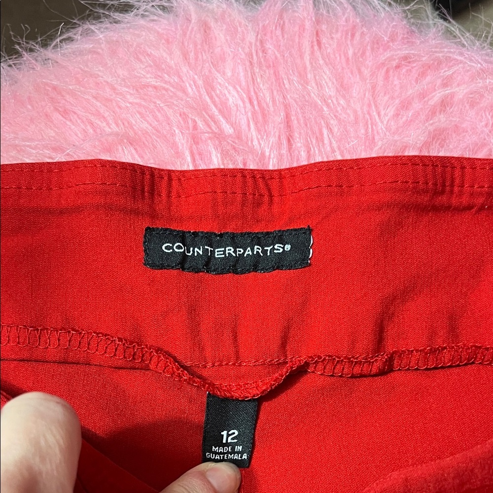 Counterparts Red Capris size 12 - Picture 3 of 5